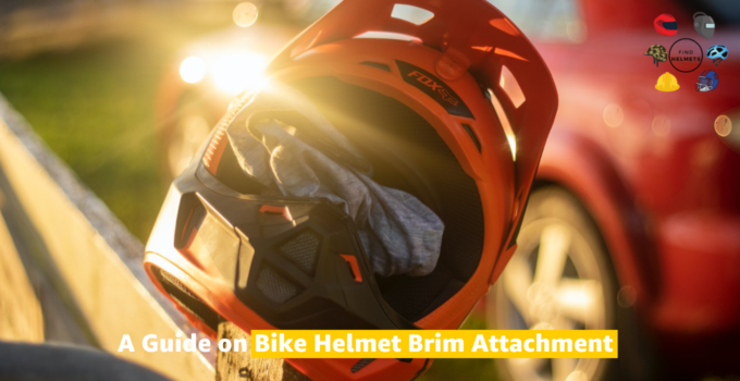 bike helmet brim attachment